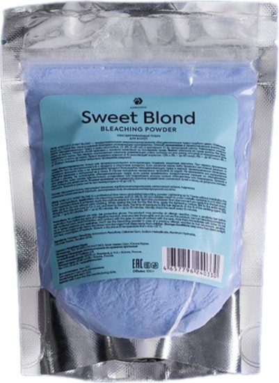 Пудра для волос обесцвечивающая голубая «Sweet Blond»