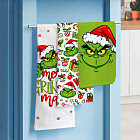 Комплект вафельных полотенец «Grinch»
