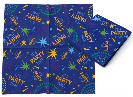 Салфетки бумажные «It`s party time/Время вечеринки»
