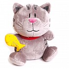 Кот Котофеев с маленькой рыбкой в лапе, 35см
