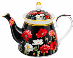 Чайник заварочный «Маки на черном»