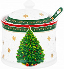 Сахарница с ложкой «Новогодняя елка»