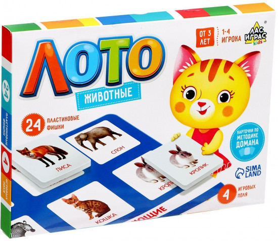 Игра настольная «Мир животных»