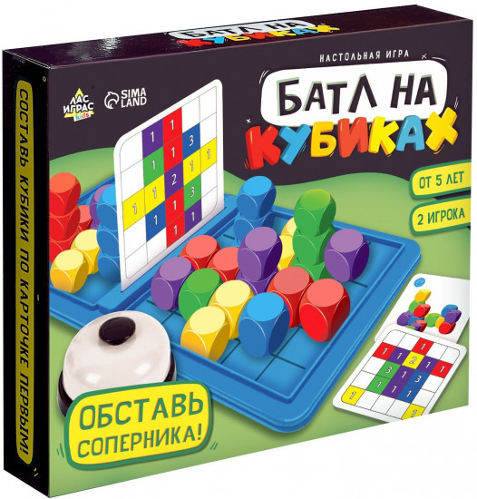 Игра настольная «Батл на кубиках»