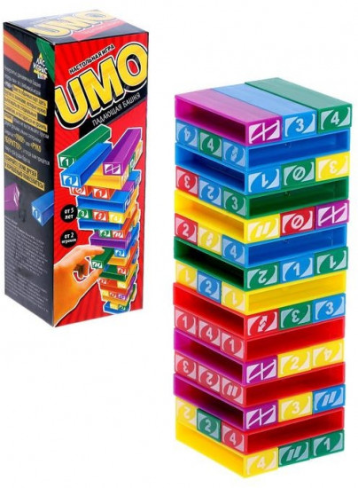 Игра настольная «Падающая башня UMO»