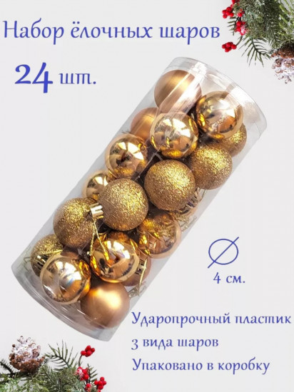 Набор новогодних шаров
