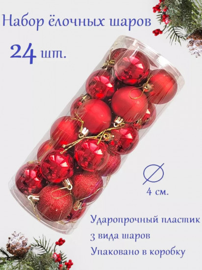 Набор новогодних шаров