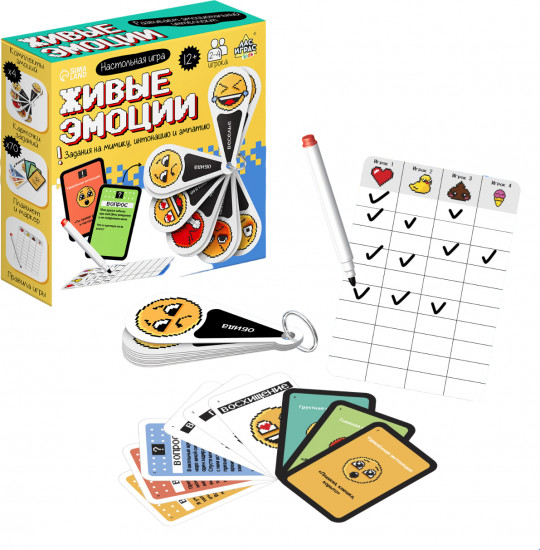 Игра настольная «Живые эмоции»