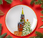 Блюдо сервировочное «Зимний медвежонок. Москва»