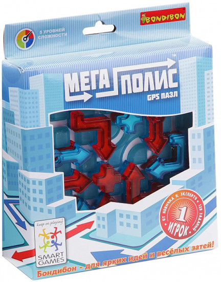 Игра настольная логическая «Мегаполис-GPS пазл»