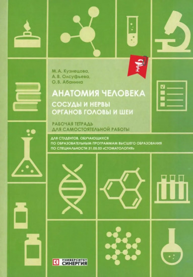 Анатомия человека. Сосуды и нервы органов головы и шеи. Рабочая тетрадь для самостоятельной работы