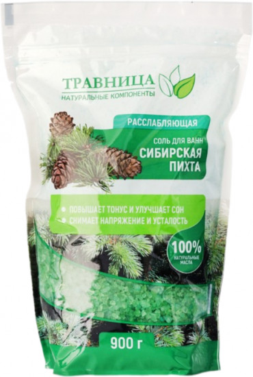 Соль для ванны расслабляющая «Сибирская пихта»