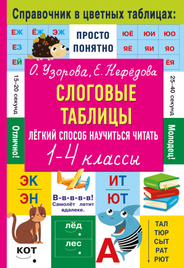 Слоговые таблицы. Легкий способ научиться читать. 1-4 классы