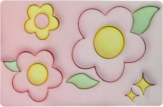 Коврик для ванной «Pink Flowers»