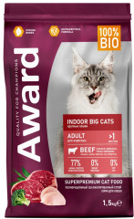 Корм для кошек крупных пород с говядиной и курицей «Indoor Big cats»