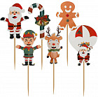 Набор топперов для украшения «Новогодняя компания»