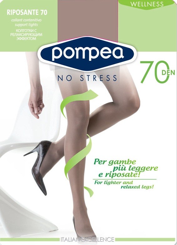 Колготки с шортиками "Riposante" (mineral, 70 DEN) | Pompea