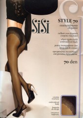Колготки с ажурными трусиками "Style 70"
