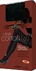 Колготки их хлопка и шерсти "Lana Cotton" (nero, 160 DEN)
