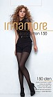 Теплые колготки с хлопком и микрофиброй "Microcotton 150" (nero, 150 DEN)