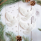 Набор украшений ёлочных «Белая голубка»