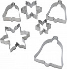 Набор форм для печенья «Колокольчик, снежинка»