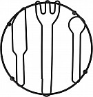 Подставка под горячее на ножках «Столовые приборы»