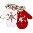 Брошь «Чудесные варежки»