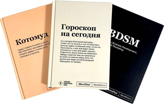 Комплект блокнотов «SlovoDna: BDSM. Гороскоп на сегодня. Котомуд»