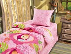 Комплект постельного белья Маша и медведь "Машины сказки" (1,5-спальный, бязь, 1 наволочка 70х70)