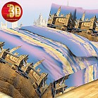 Комплект постельного белья «Небо Лондона» с 3D эффектом (арт. 4128, евро, бязь, 2 наволочки 70х70)