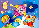 Водная раскраска "Ракета" (AP-SS01D)