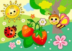 Водная раскраска "Земляничка" (AP-SS01G) | Многоразовые водные раскраски с кисточкой