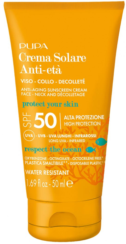 Крем для лица солнцезащитный SPF50 «Anti-Aging Sunsreen Cream» | Pupa