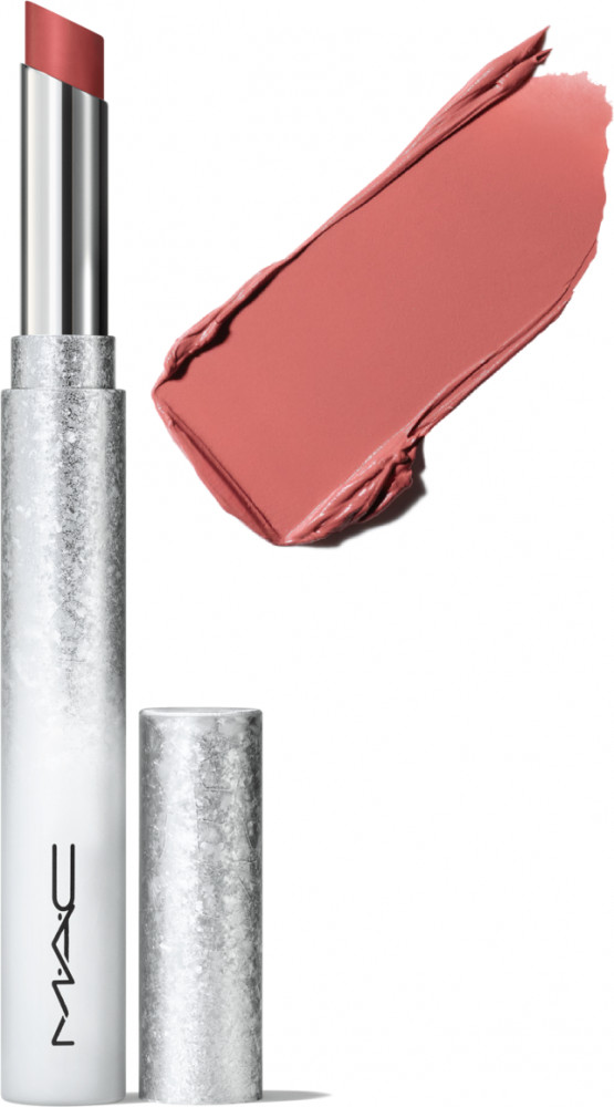 Помада для губ «Powder Kiss Velvet Blur Slim Stick Bizzare Blizzard», тон Peppery Pink | Holiday Colour | M.A.C.