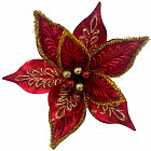 Украшение новогоднее на клипсе «Цветок»