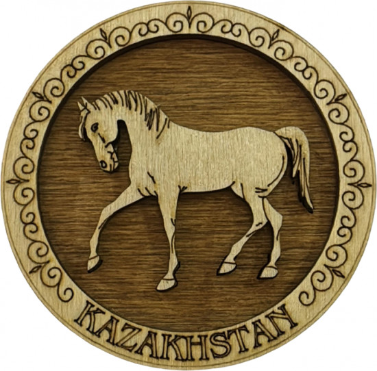Магнит круглый «Казахстан»