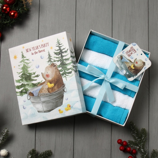 Набор полотенец «Мишка в лесу»