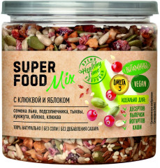 Смесь семян с клюквой и яблоком
