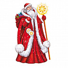 Плакат вырубной новогодний «Дед Мороз»