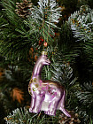 Игрушка ёлочная «Фиолетовый динозаврик»
