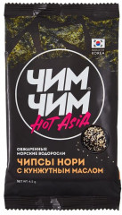 Чипсы нори из обжаренных морских водорослей «С кунжутным маслом»