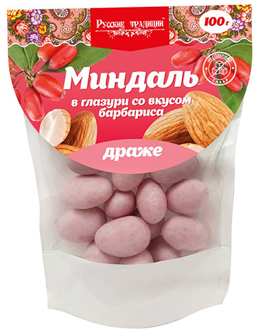 Драже «Миндаль в глазури со вкусом барбариса»