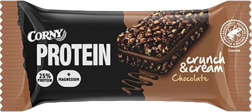 Батончик протеиновый со вкусом шоколада «Crunch and Cream»