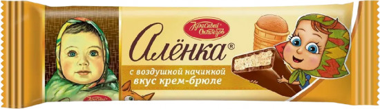 Батончик шоколадный со вкусом крем-брюле