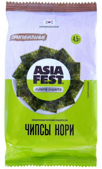 Чипсы нори из морской водоросли «Оригинальные»