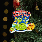 Ёлочная игрушка новогодняя «Денежного Нового Года!» змея, сундук