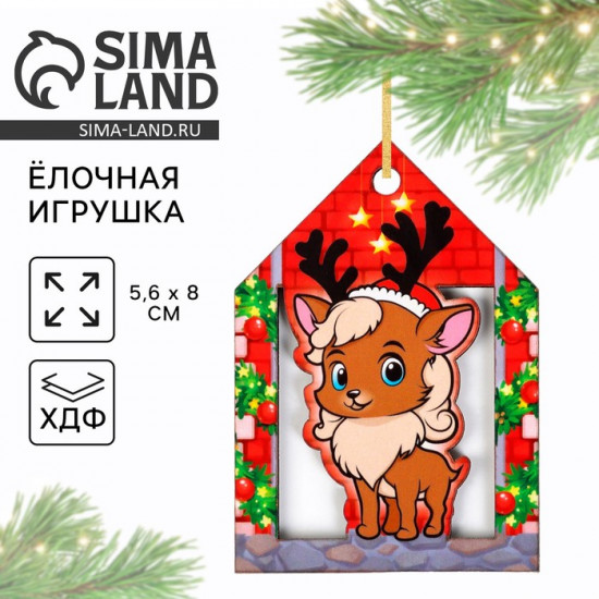Ёлочная игрушка новогодняя «Олень»
