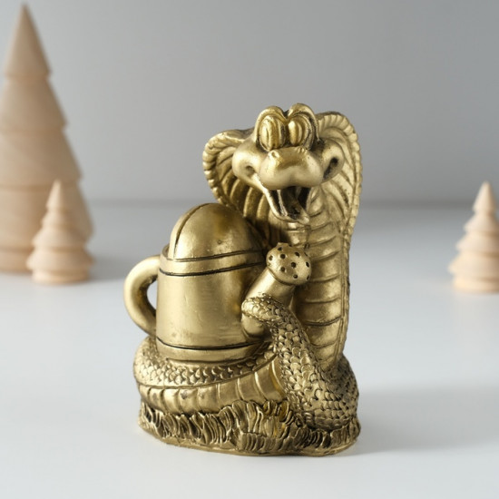 Копилка полистоун Змейка с лейкой