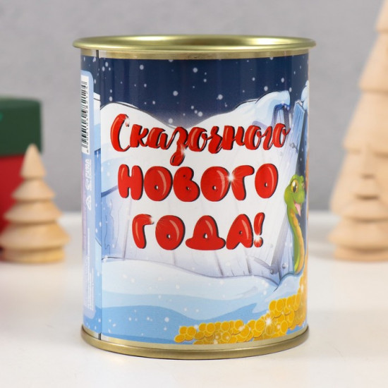 Копилка-банка металл Сказочного нового года 
